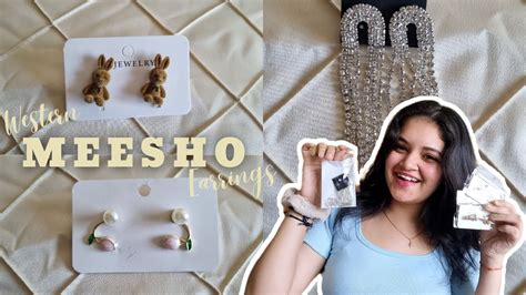 Trending Meesho Jewellery Haul Under Western Meesho Earrings