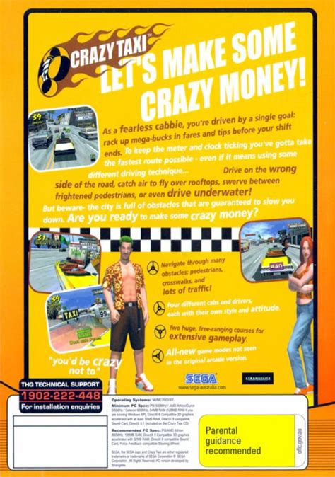 Crazy Taxi 1999 Box Cover Art Mobygames