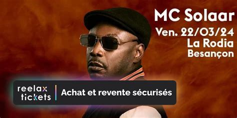 MC SOLAAR à La Rodia Achat et revente de billets