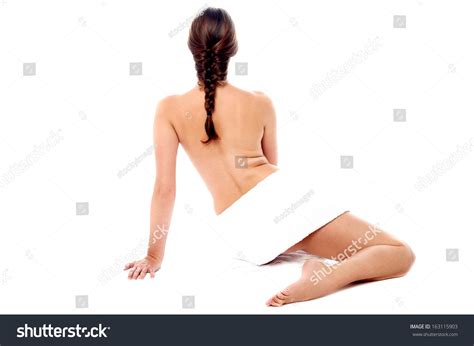 Sensual Nude Woman Covered Towel Stock Photo 163115903 Shutterstock