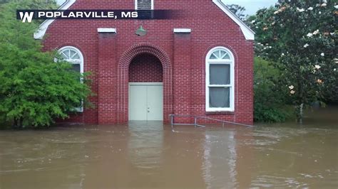 Extreme Flash Flooding In Poplarville Mississippi Youtube