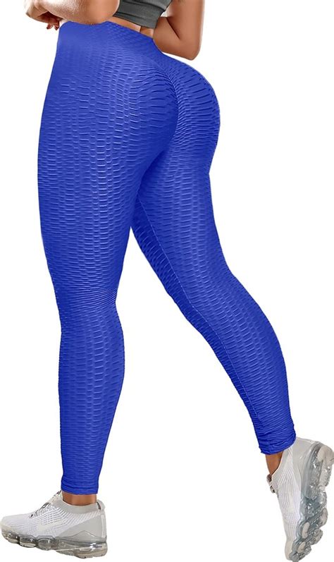 Comfree Women Sport Legging Yoga Pants Ruched Butt Workout Honeycomb