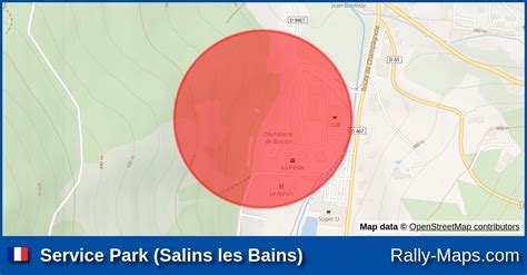 Service Park Salins Les Bains Stage Map Rallye R Gional Du Sel