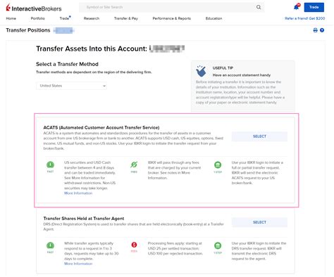 How To Transfer Your Td Ameritrade Stock Positions To Interactive