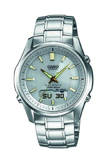 Casio Wave Ceptor Reloj Radiocontrolado Y Solar Caja S Lida Para