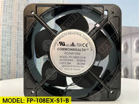 Commonwealth Fp Ex S B Fan For Cabinet V X X Mm Fan