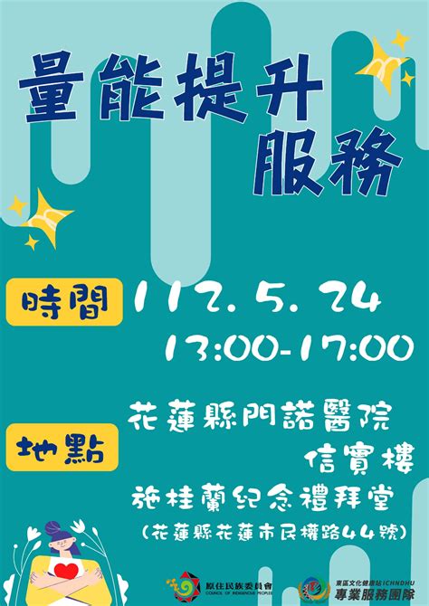 【基礎】量能提升服務教育訓練 花蓮場次 東區文化健康站專業服務團隊