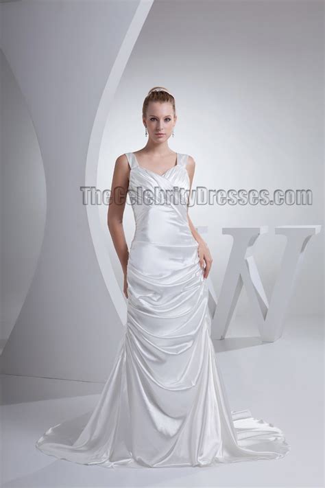 Sheath Column Halter Chapel Train Taffeta Bridal Gown Wedding Dress