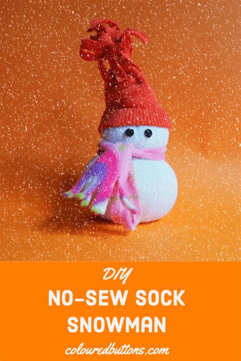 A Sweet No Sew Sock Snowman From Downunder Sew A Softie