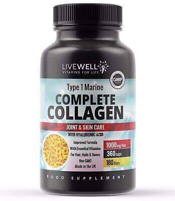 Collagen Tablets 1000mg Marine Coll BuyVits Co Uk