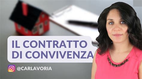 Il Contratto Di Convivenza Youtube