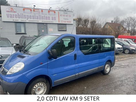 Bruktbil Til Salgs Opel Vivaro Bl Hk Finn No