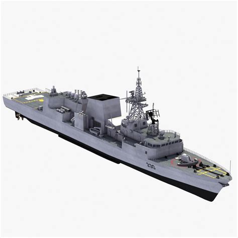 Halifax Class Frigate 3D Model $149 - .ma .3ds .dae .flt .obj .x .lwo .xsi - Free3D