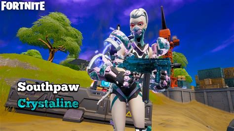 New Southpaw Crystaline Style Skin Gameplay Fortnite Crew Pack Go