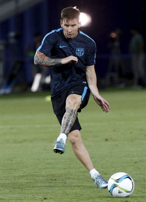 messi tattoo leg 10