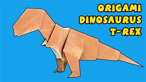 Creative Ideas For How To Create An Origami T Rex Dinosaur Youtube