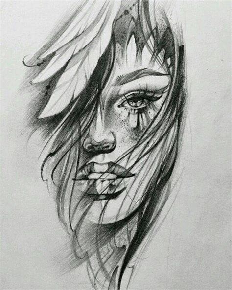 Pin By Siss On Tattoo Sketches Girl Face Tattoo Tattoo Sketches