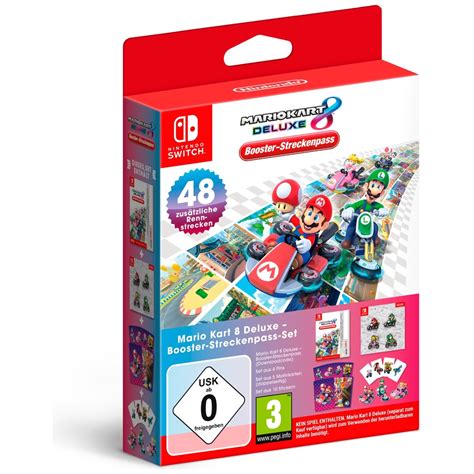 Nintendo Switch Mario Kart Deluxe Booster Streckenpass Set Mit