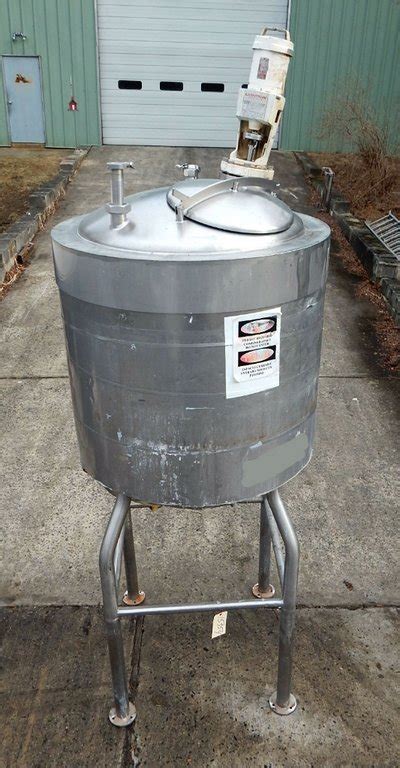 Used Gal Gallon Stainless Steel Jacketed Mix Tank