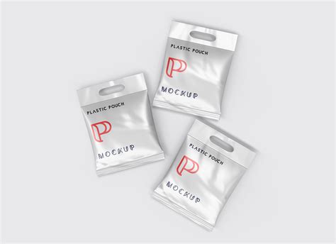 Plastic Pouch Packaging Mockups