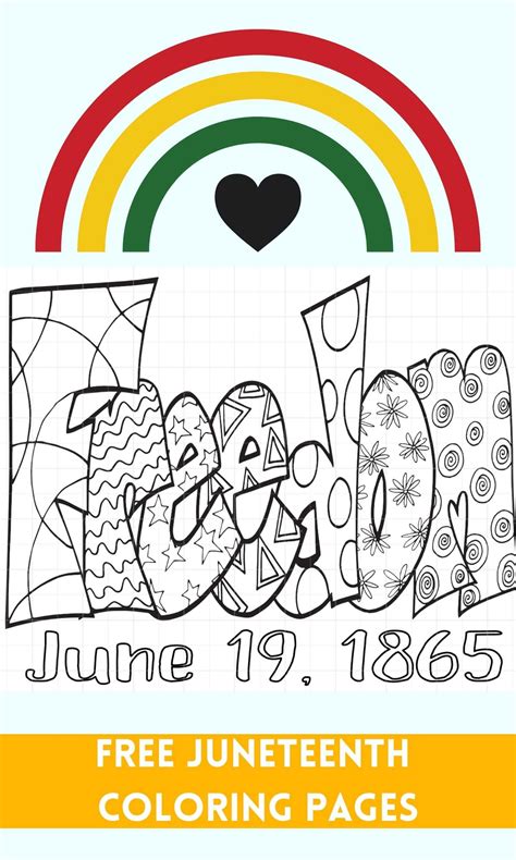 Free Juneteenth Coloring Pages — Stevie Doodles