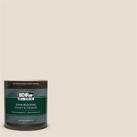 Behr Ultra Qt Pwn Tuscan Beige Semi Gloss Enamel Exterior Paint