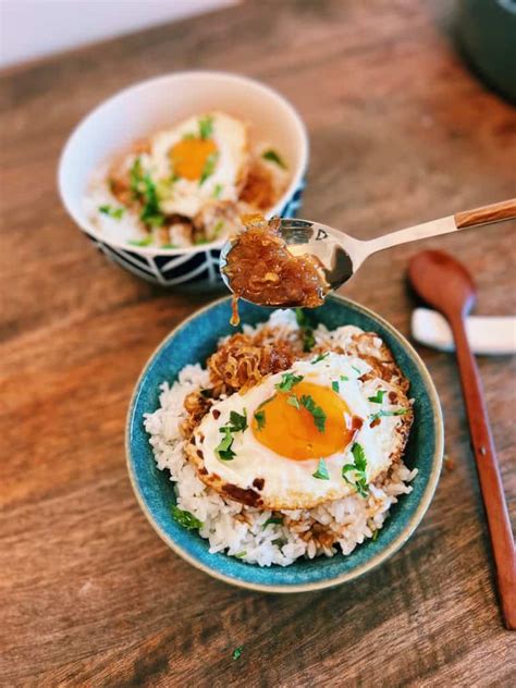 Pork Lard Mixed Rice 豬油拌飯 Tiffy Cooks