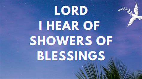 LORD I Hear Of Showers Of Blessing Hymn Song 22 09 2021 Acordes