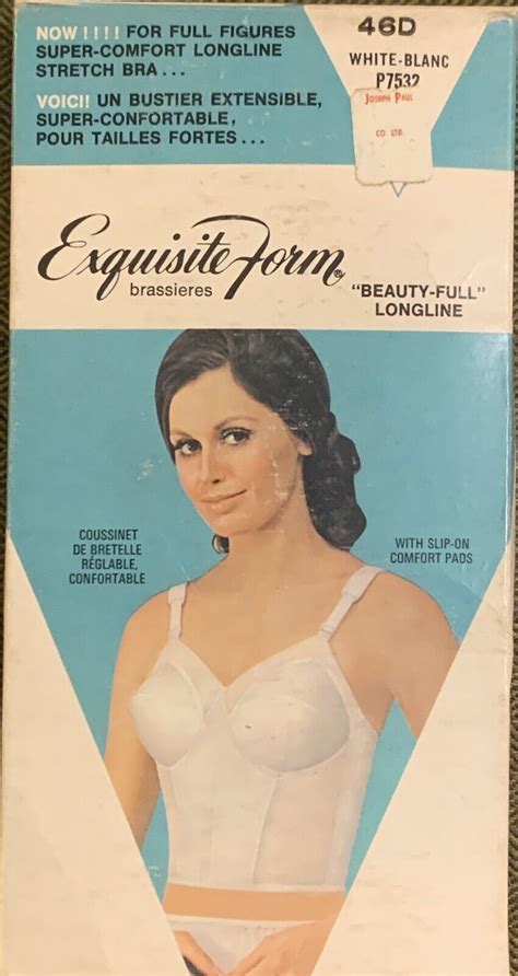 Vintage Exquisite Form Long Line Brassiere 46d Nos Gem