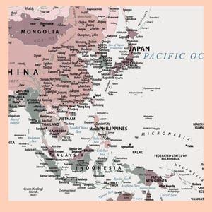 Download World Map With Countries,wall Art Poster Secondary School ...