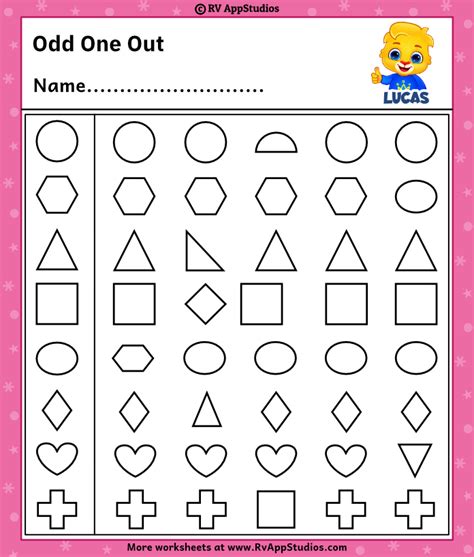 Odd One Out Worksheet Worksheet For Kindergarten Lesson Planet Worksheets Library