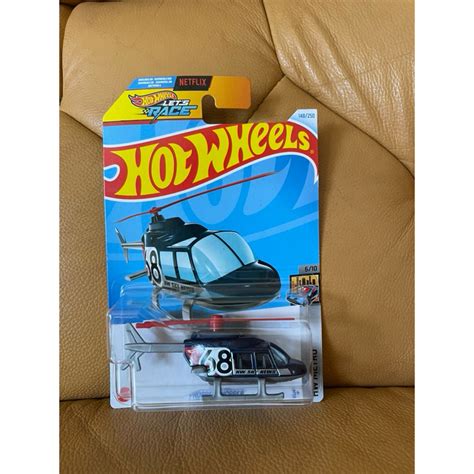 店小二 現貨 正版 全新 hot wheels 風火輪 propper chopper 直升機 68 黑色 蝦皮購物