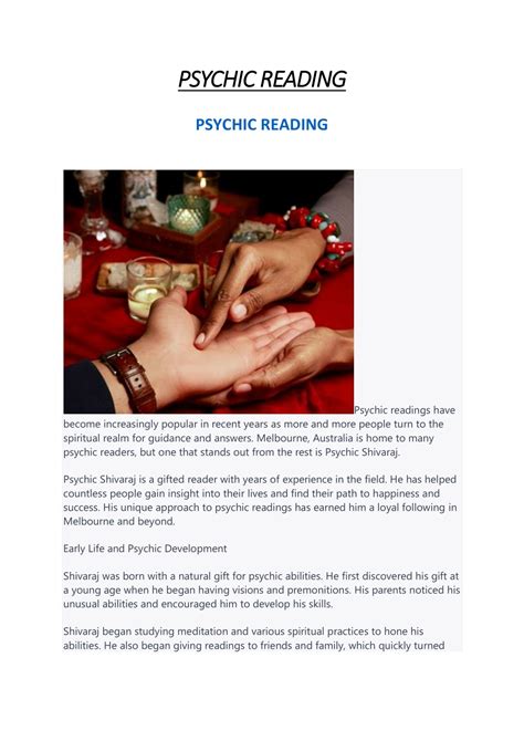 Ppt Psychic Reading Powerpoint Presentation Free Download Id 12019716