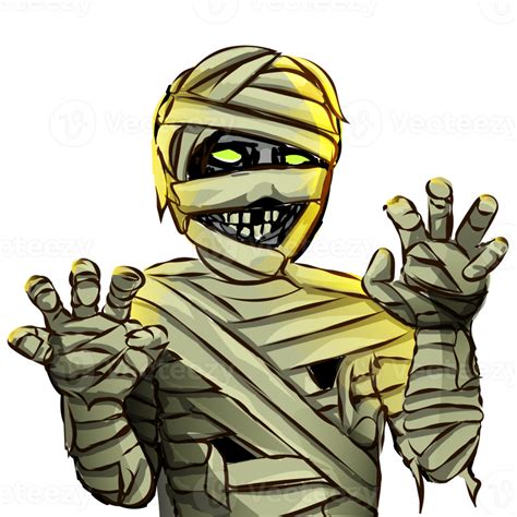 Cartoon Mummy Illustration Mummy For Halloween Egipt 19465100 Png