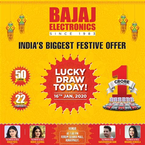 Bajaj Electronics On Twitter Last Day To Get Lucky And Win Shop At