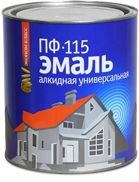 Эмаль ПФ-115 алкидная универсальная, черная, 1,8 кг - купить в ОМА