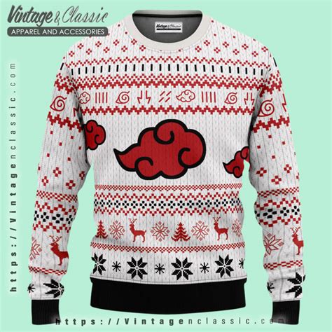 Akatsuki Naruto Ugly Christmas Sweater Vintagenclassic Tee