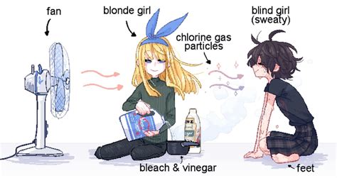 Blind Girl And Blonde Girl Original Drawn By Popopoka Danbooru