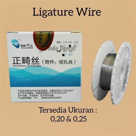 Jual Dental Ligatur Ligature Wire Kawat Halus Ortho Shopee Indonesia