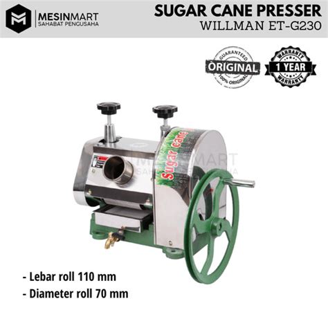 Jual Sugar Cane Presser Mesin Peras Tebu WILLMAN ET G230 Kota