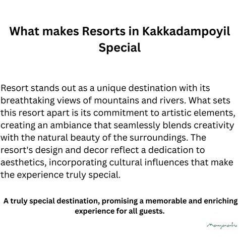 Ppt Mayahi Resort In Kakkadampoyil Powerpoint Presentation Free