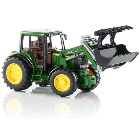 K P Bruder Traktor Leksak John Deere Med Frontlastare