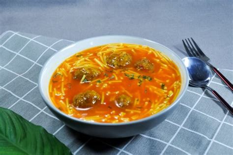 Sopa De Albondigas Con Fideo Authentic Mexican Meatball Soup