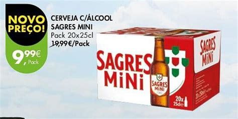 Promo O Cerveja C Lcool Pre O Sagres Mini Pack X Cl Em Pingo Doce