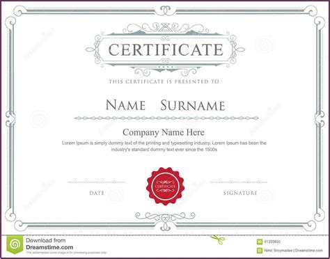 Free Template For Stock Certificate - Template 1 : Resume Examples # ...