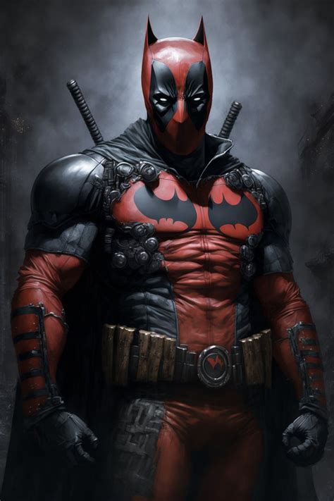 deadpool + Batman | Batman comic wallpaper, Deadpool comic, Batman artwork