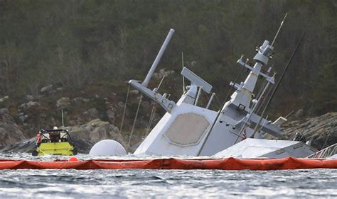 Warship Almost COMPLETELY SUBMERGED After Colliding With Oil Tanker