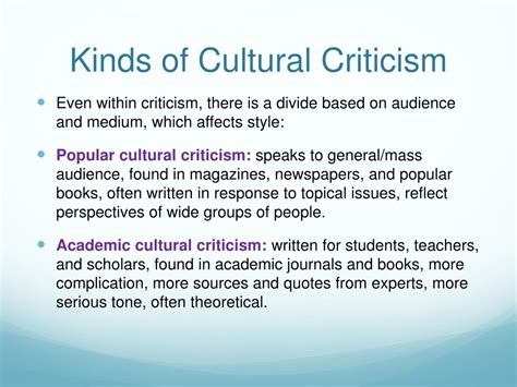 PPT - Cultural Criticism PowerPoint Presentation, free download - ID:551522