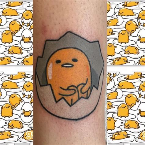 Top Gudetama Tattoos Littered With Garbage In Strawberry