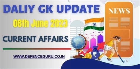 Daily Gk Update 08th June 2023 Current Affairs